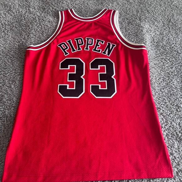 Authentic Mitchell & Ness Scottie Pippen NBA Chicago Bulls 98 Finals Jersey 44 L - Picture 3 of 13